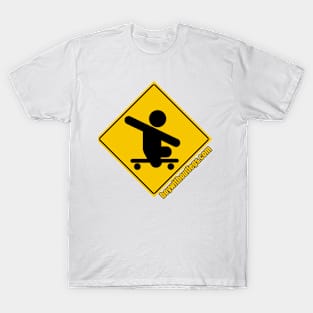 Boy Without Legs skateboard crossing T-Shirt